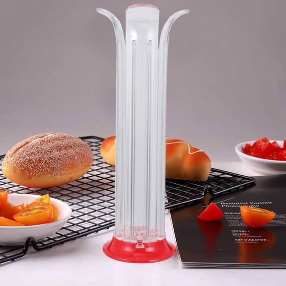 LOLIPPYY Transparent Tomato Cutter Set for Kitchen - Easy and Quick Fruit & Vegetable Slicer for Efficient Food Prep