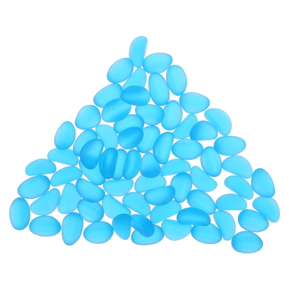 LOLIPPYY Glow in The Dark Pebble Set for Fish Tanks, Aquariums, and Turtle Habitats - Decorative Aquarium Gravel