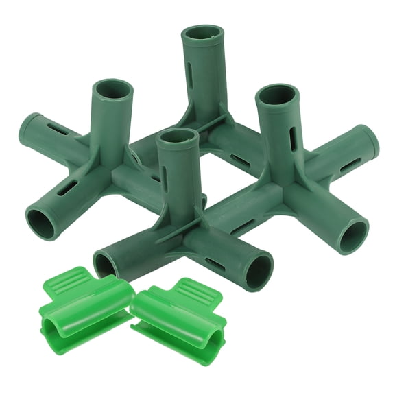 LOLIPPYY 1Set Greenhouse Connector Adapter Plastic Light Green Three Way Four Way Connector for Home Use