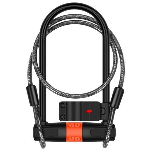 LOLIPPYY 1Set Heavy Duty U-Shaped Chain Lock Black for Bikes with High Replication Difficulty Core