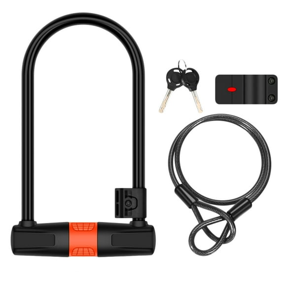 LOLIPPYY 1Set Heavy Duty U Shaped Chain Lock for Bikes with Full Solid Alloy Steel and High Security Core