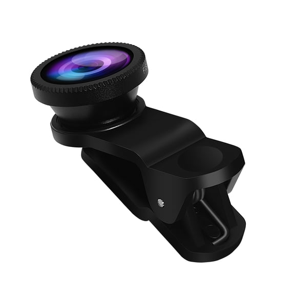 LOLIPPYY 1Set High Definition Smartphone Camera Lens Kit 3 in 1 Fisheye Wide Angle Macro Black