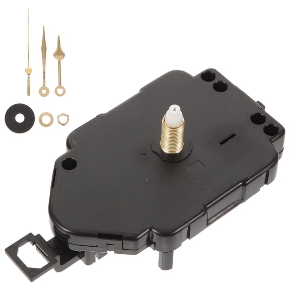 LOLIPPYY 1Set High Precision Black Clock Movement Kit with Mute Function and Clock Hands