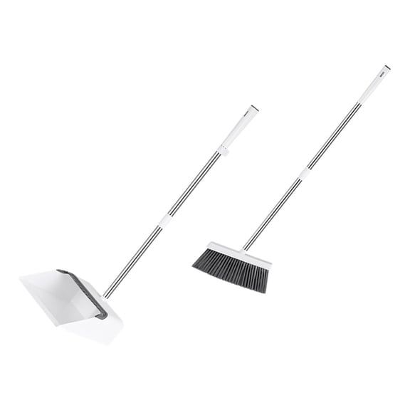 LOLIPPYY 1Set Home Cleaning Supplies Dustpan Broom Kit for Multi Surface Floors Assorted Colors