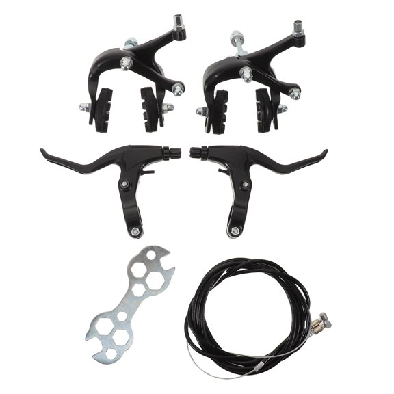 LOLIPPYY 1Set Hydraulic Bike Brake Set with Lightweight Aluminum Alloy Levers and Multi-Tool Wrenches