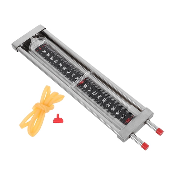 LOLIPPYY 1Set Industrial Pipe Pressure Manometer Stainless Steel U Shaped Differential Gauge