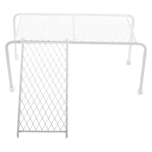 LOLIPPYY 1Set Iron Chicken Coop Feeding and Climbing Platform White Rack for Small Pet Use