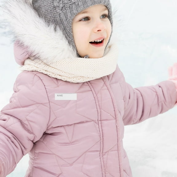 LOLIPPYY 1Set Iron on Label Writable Name Clothing Labels Fabric Assorted Colors for Clothes