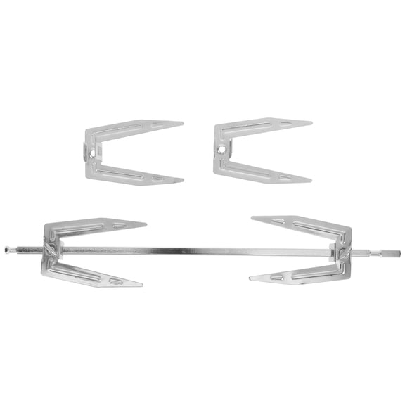 LOLIPPYY Stainless Steel Kitchen Rotating Chicken Forks Set for BBQ, Home Roast and Grill Use