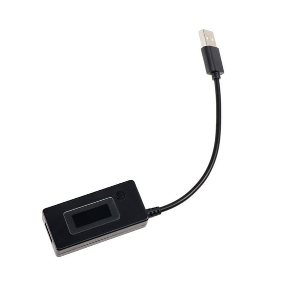 LOLIPPYY 1Set LCD Micro Usb Voltage Meter Tester for Tech Enthusiasts and Diy Users in Black