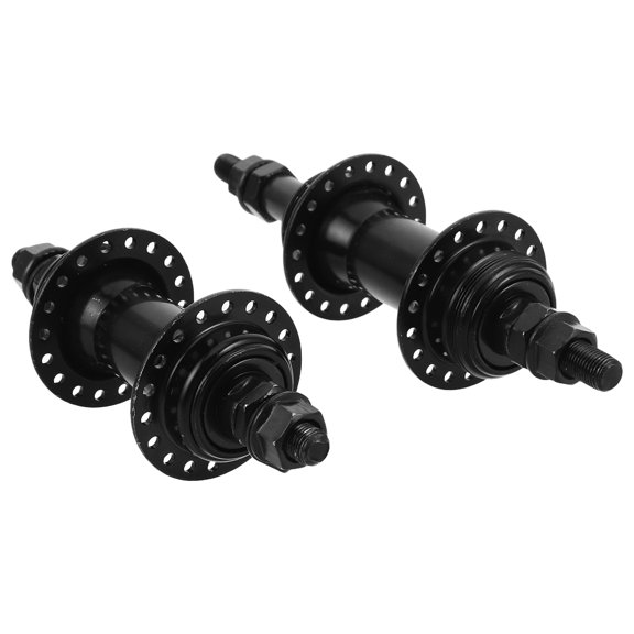 LOLIPPYY 1Set Lightweight Black Hollow Axle Front Hub 36 Hole for Mountain Bike Wheel Building