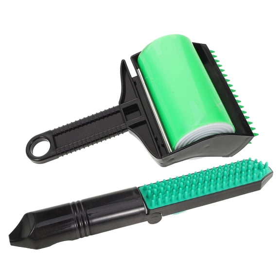 LOLIPPYY Lightweight Black Sticky Roller for Home Use - Effective Dog Hair Remover for Couch, Clothing, and Furniture, 1 Set