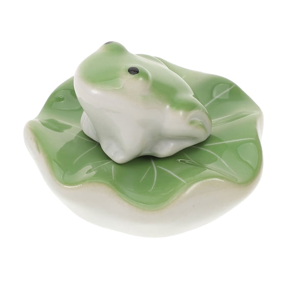 LOLIPPYY 1Set Lightweight Floating Ceramic Frog Aquarium Accessory for Fish Tank Decoration