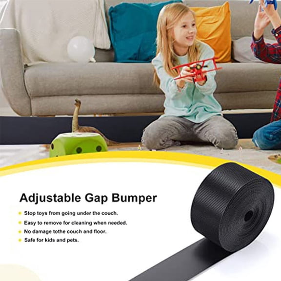 LOLIPPYY 1Set Lightweight Furniture Blocker for Under Couch and Bed in Black for Home