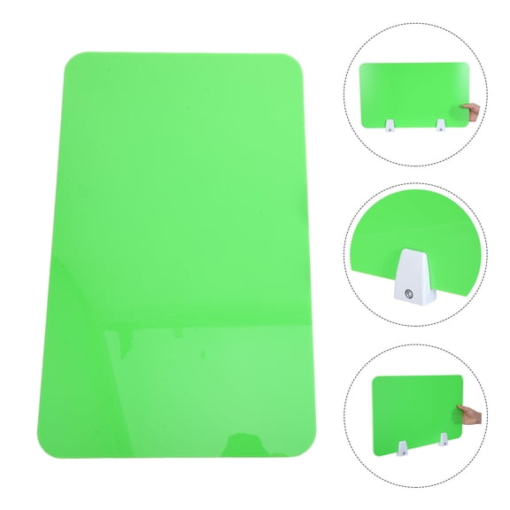 LOLIPPYY 1Set Lightweight Light Green Office Desk Privacy Panel with Acoustic Properties