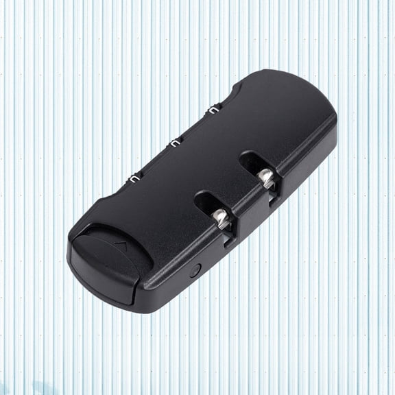 LOLIPPYY 1Set Luggage Lock For Travel ABS Black