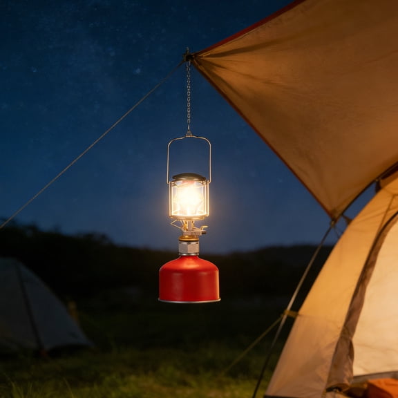 LOLIPPYY 1Set Mapp Gas Lamp Portable Camping Supply with Warm Light and Easy to Use Features