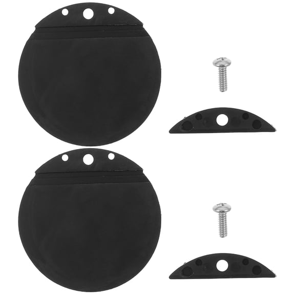 LOLIPPYY Marine Boat Scupper Flapper Valve Set in Black with Quick-Release Assembly and Weatherproof Design