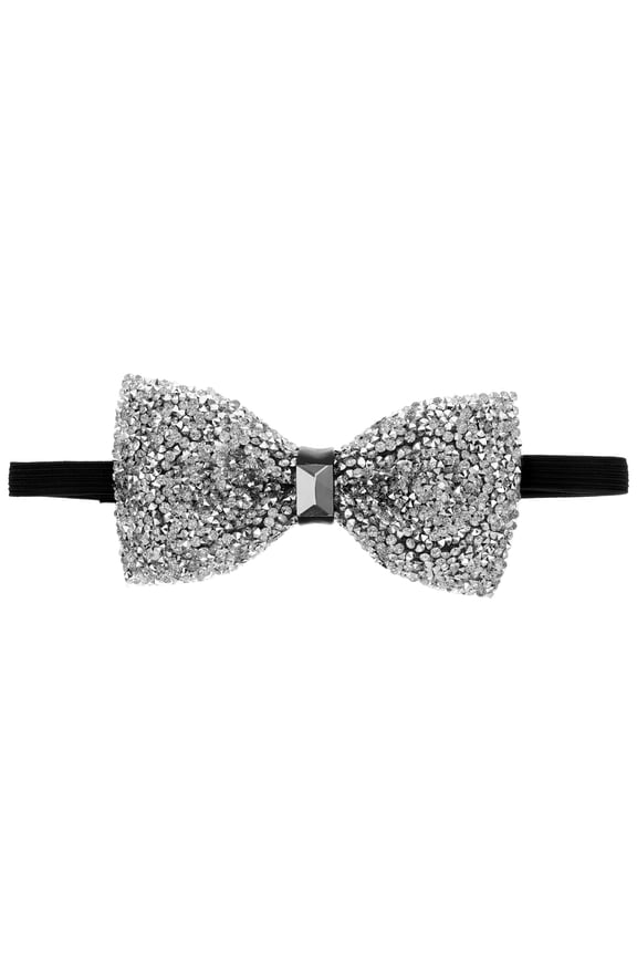 Men's Rhinestone Bow Tie Set for Stylish and Dapper Look at Weddings, Parties, and Special Events