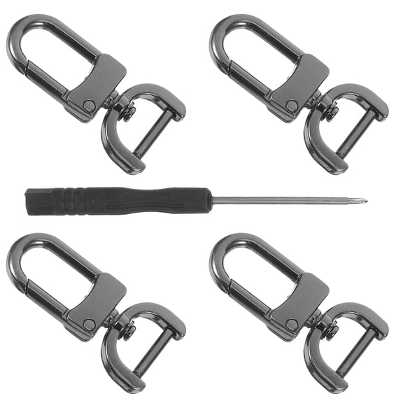 LOLIPPYY 1Set Metal Hook Buckle for Bag Hardware Replacement with Screwdriver Durable Zinc Alloy