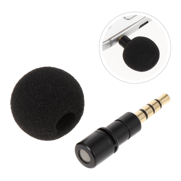 LOLIPPYY 1Set Multi Device Live Microphone for Live Streaming Home Microphone Black Sponge