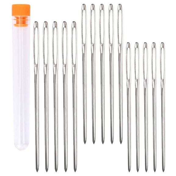 LOLIPPYY 1Set Multi-Function Metal Darning Needle for Knitting Durable Lightweight Yarn Tool