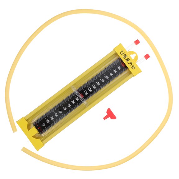 LOLIPPYY 1Set Multifunctional U Shaped Manometer with Sturdy Alloy for Pool and Industrial Use