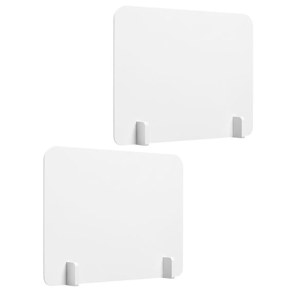 LOLIPPYY 1Set Multifunctional White PVC Desk Privacy Panel for Students and Office Environments