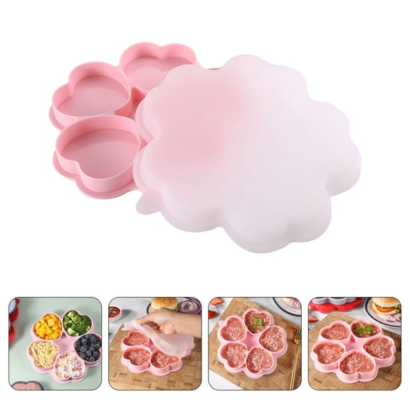 LOLIPPYY Meat Press Mold Burger Patty Maker Mold White 1Pack Non-Stick Surface