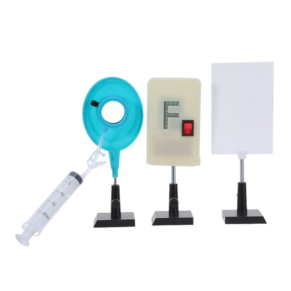 LOLIPPYY 1Set Optics Science Experiment Kit with Adjustable Water Fillable Lens for Classroom Teaching Use