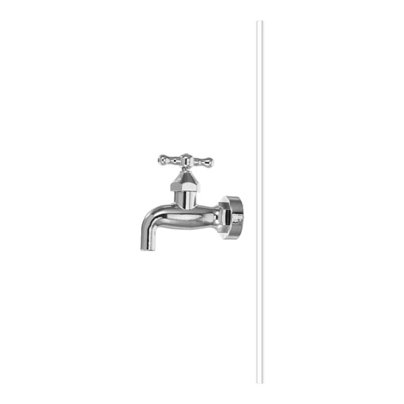 LOLIPPYY 1Set Outdoor Plated Silver Invisible Water Fountain Spout with Flowing Design and Durability