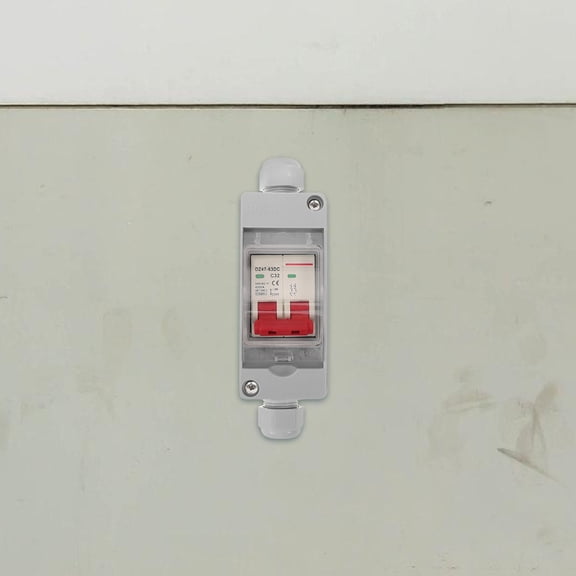 LOLIPPYY 1Set Outdoor Solar Junction Box Plastic Electrical Breaker Distribution Box Home Use
