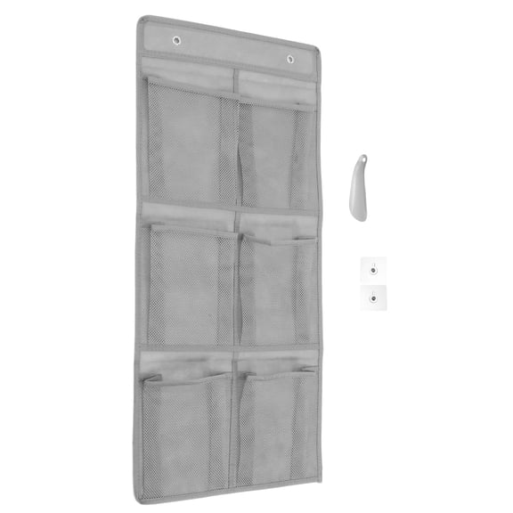 LOLIPPYY Over Door Shoe Storage Organizer 1 Set Grey Hanging Rack with Clear Transparent Design for Easy Shoe Visibility