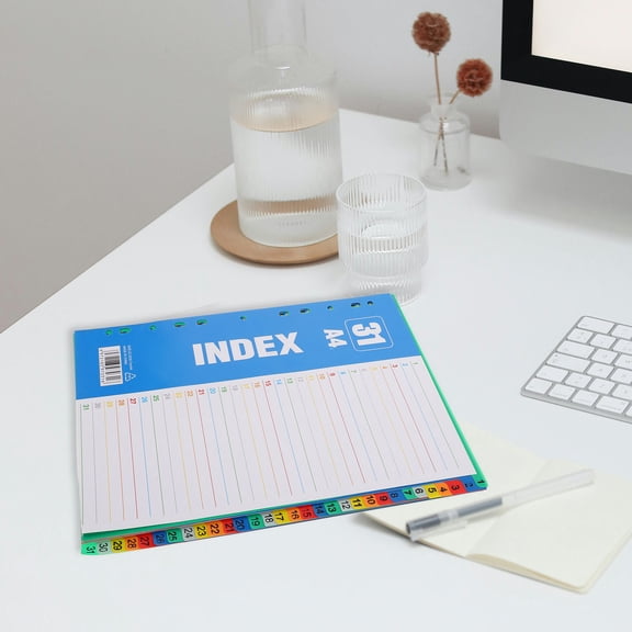 LOLIPPYY 1Set PP Material Binder Index Dividers with Tabs Easy Labeling for Home and Office Use