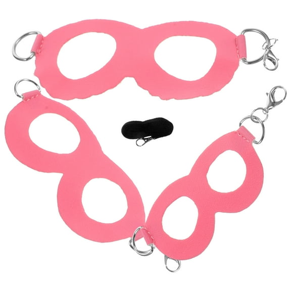 LOLIPPYY 1Set Pink Adjustable Lizard Leash Harness for Small Pets Outdoor Portable Design