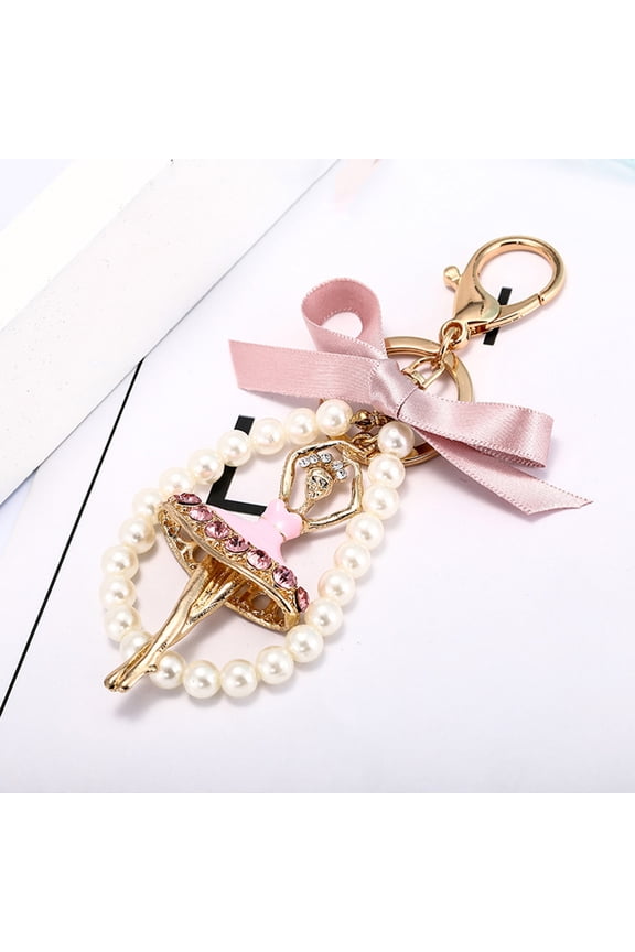 1Set Pink Ribbon Artificial Keychain and Girls present