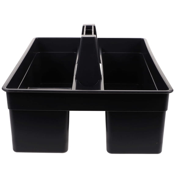 LOLIPPYY 1Set Plastic Cleaning Organizer Black Multi-purpose Storage for Hotel Cleaning