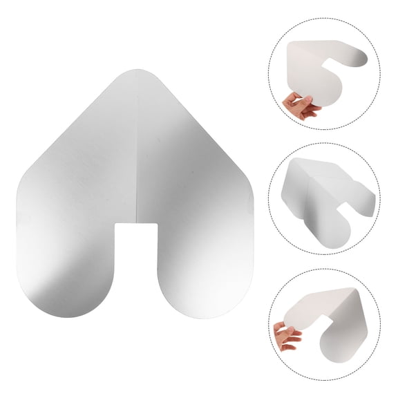 LOLIPPYY 1Set Plated Silver Boat Keel Guard with Grooved Structure for Enhanced Grip and Collision Defense