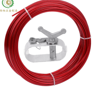 LOLIPPYY 1Set Pool Cover Cable and Winch - Plastic Coated Steel Cable ...
