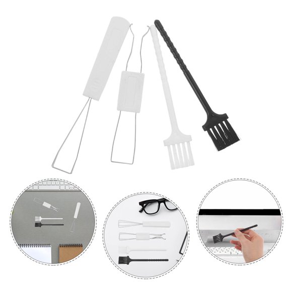 LOLIPPYY 1Set Portable Cleaning Brush Set with Keycap Puller for Home Desktop Laptop Keyboard Maintenance