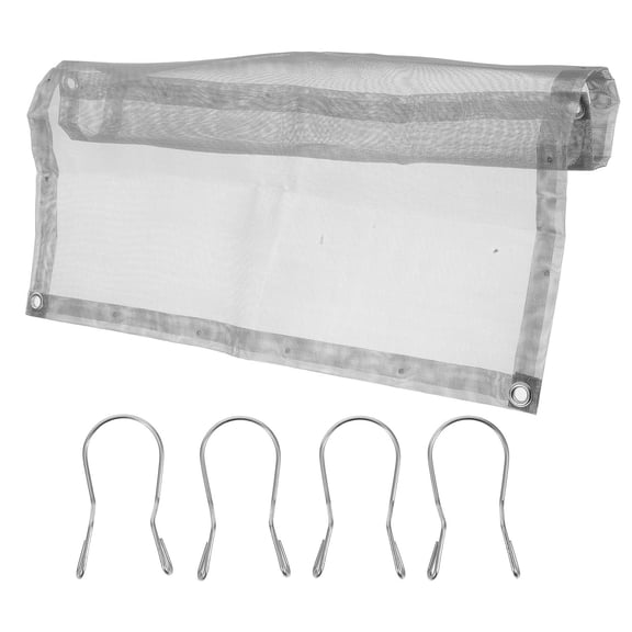 LOLIPPYY 1Set Portable Foldable Campfire Grill Net with Spark Resistant Stainless Steel Mesh for Outdoor Cooking