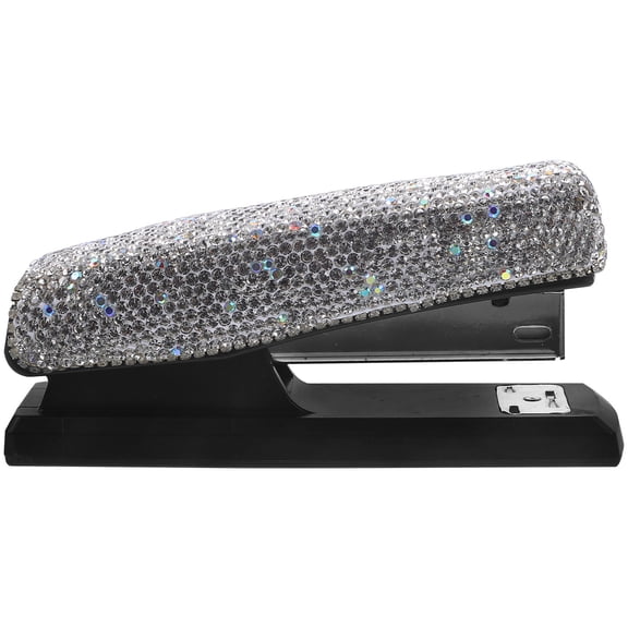 LOLIPPYY 1Set Portable Styled Rhinestone Paper Stapler Assorted Color for Home and Office