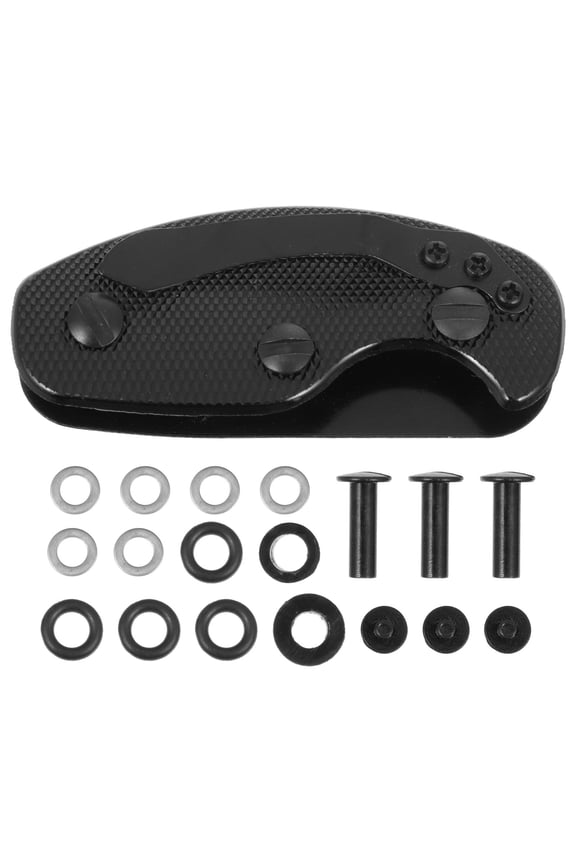 1Set Practical Black Aluminum Alloy Key Organizer for Space Saving and Secure Key Management