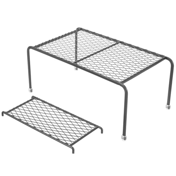 LOLIPPYY 1Set Practical Black Metal Chicken Platform Rack for Coop Feeding and Storage