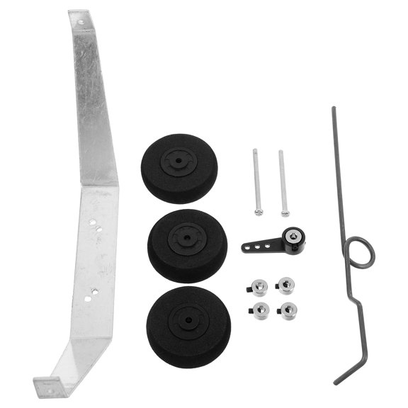 LOLIPPYY RC Plane Landing Gear System, 1 Set Compatible with Fixed Wing Aircraft, Aluminum