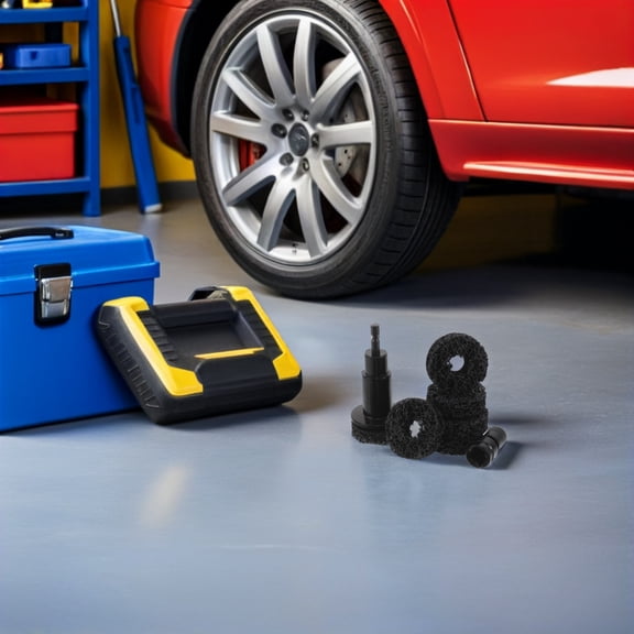 LOLIPPYY 1Set Professional Automotive Hub Cleaning Tool Kit for Rust Removal and Brake Disc Maintenance