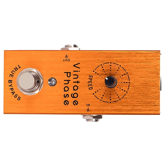 LOLIPPYY Professional Orange Guitar Phase Position Effect Pedal Set for Guitar and Bass Instruments