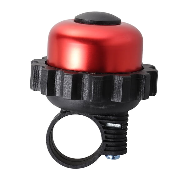 LOLIPPYY Mountain Bike Bell in Red Aluminium Alloy with Trigger Pull Lever and Crisp Clear Ring
