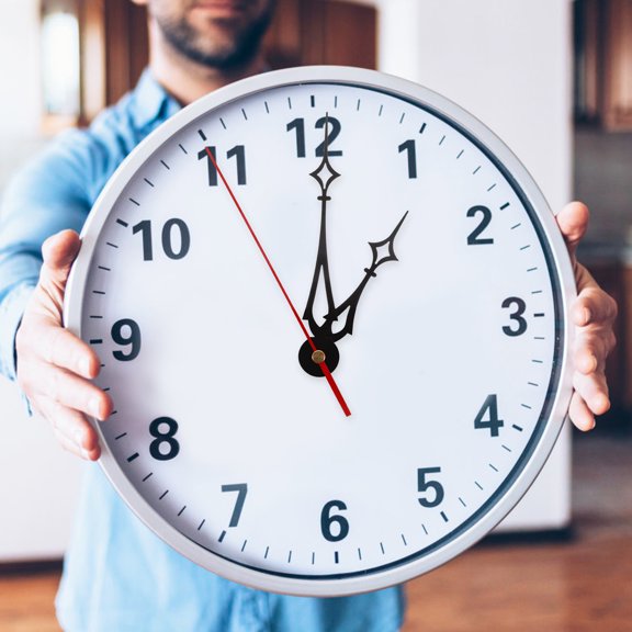 LOLIPPYY 1Set Red Clock Movement with Pendulum Battery Operated Clock Making Kit for Custom Clocks
