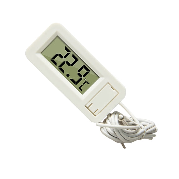 LOLIPPYY Reptile Thermometer Set, White Plastic Temperature Gauge for Reptile Care and Monitoring